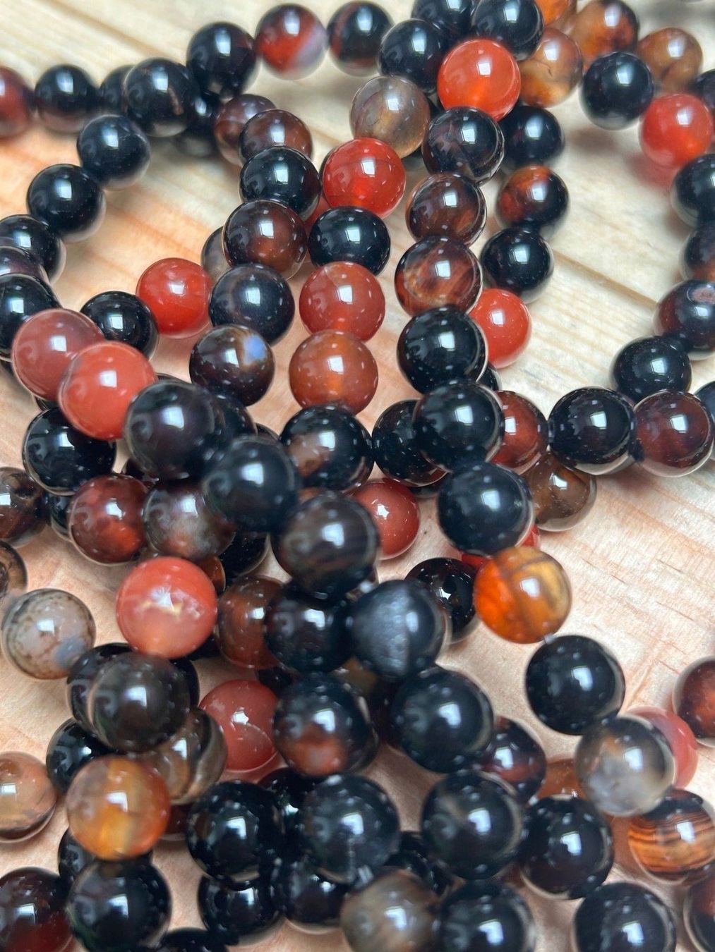 Minerali & Pietre curative: Strang echte dream agate Kugeln / stone beads 8 mm – Nuovo (secondo la descrizione) da Niederrohrdorf venduto da Ytobi