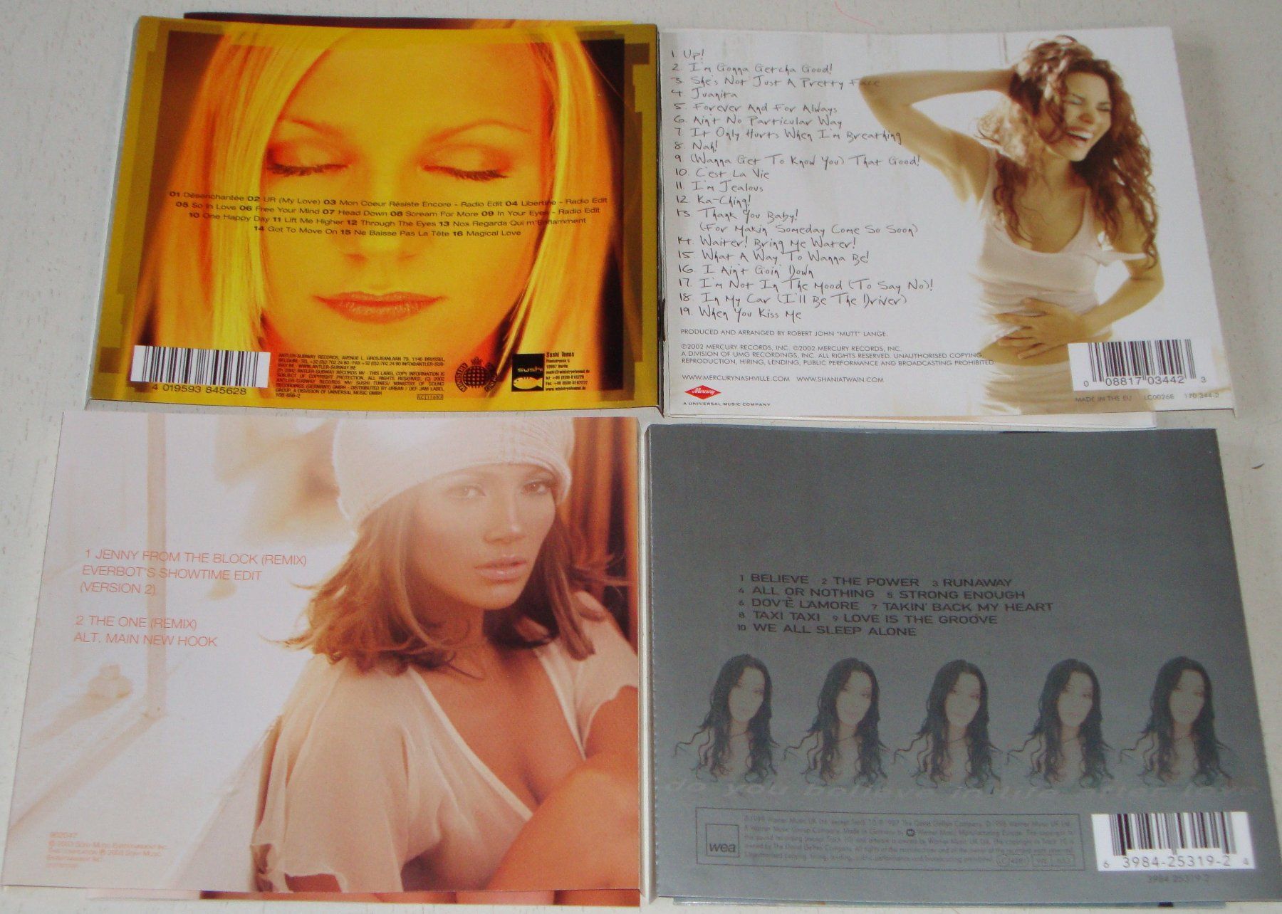 CD: 4CD's - JLO, Cher, Kate Ryan & Shania Twain – Usato da Unterbäch venduto da xazuq 1
