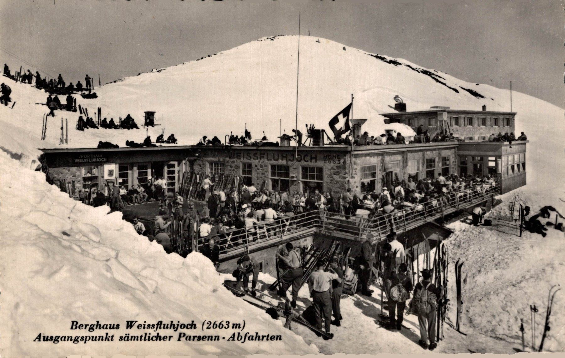 Cartoline postali: Berggasthaus Weissfluhjoch – Usato da Bronschhofen venduto da Astore