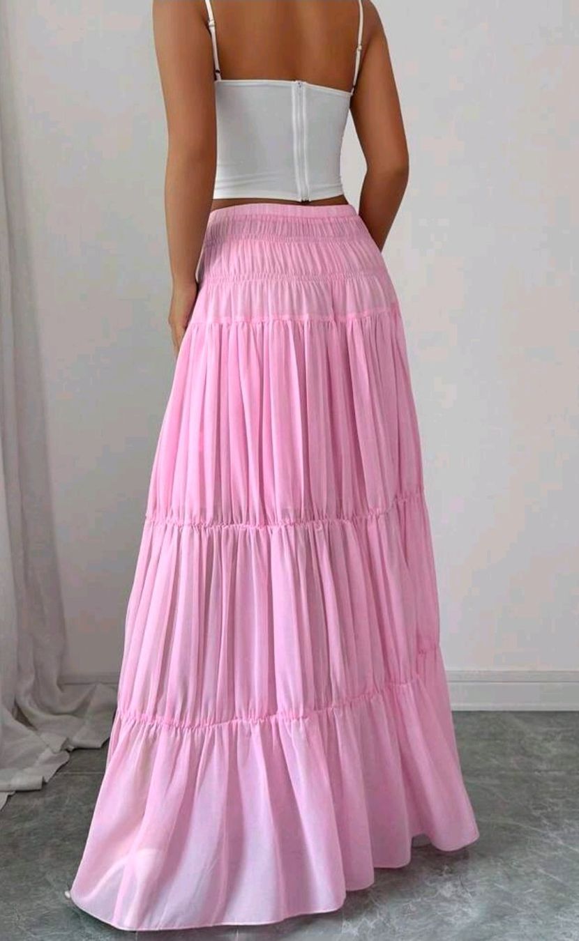 Shein Gonne: NEU - Traumhafter Boho Maxirock - L - Rosa – Nuovo (secondo la descrizione) da Thalwil venduto da FashionVault 1