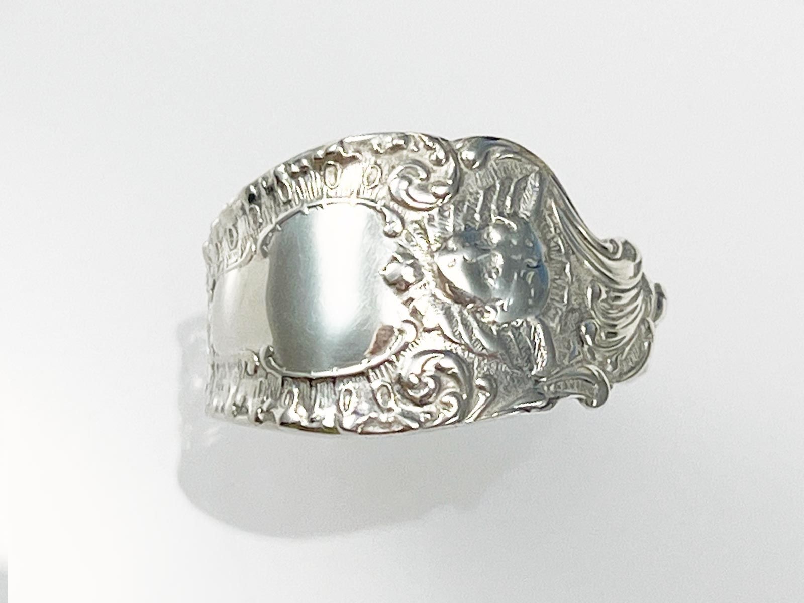 Ringe: Offener Silberring im Jugendstil mit Engel Motiv – Neu und originalverpackt aus Meilen von Byrd-bijoux 1