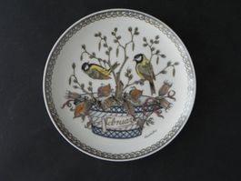 FEBRUAR Sammelteller ø 16 cm Sujet * KOHLMEISE * Ole Winther