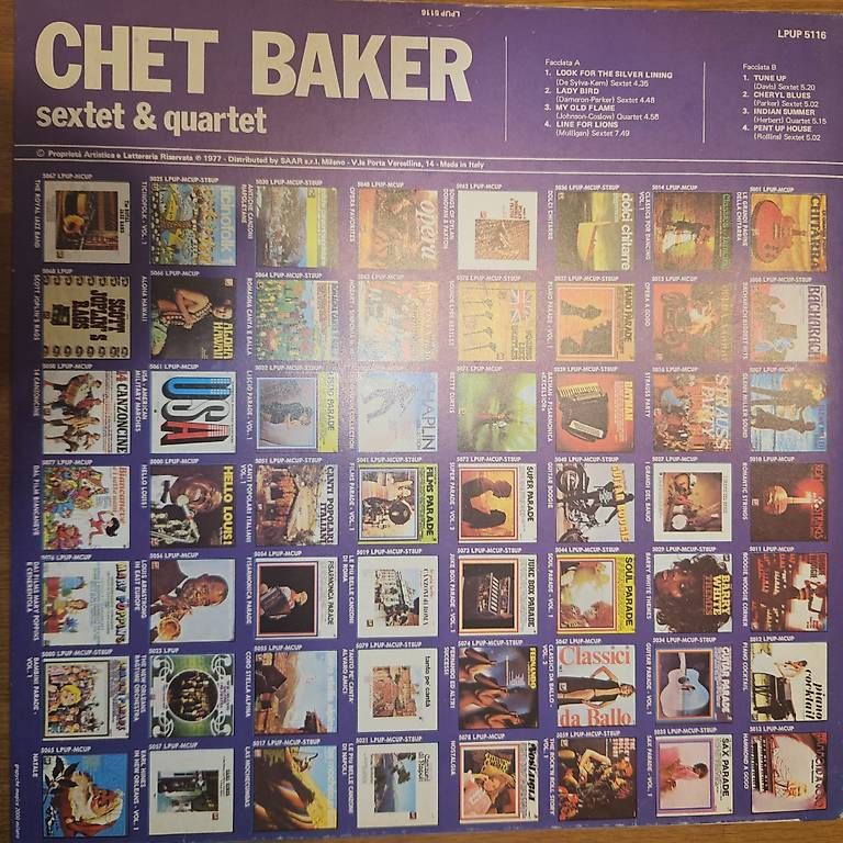 Schallplatten: Chet Baker sextet & quartet – Gebraucht aus Sion von chris2979 1