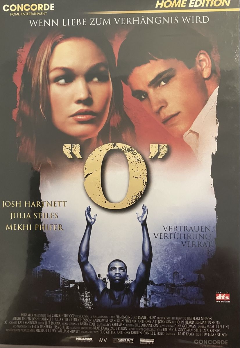 Tutti i DVDs: DVD "O" - Intrigen und Leidenschaft Julia Stiles – Usato da Hunzenschwil venduto da zibu88
