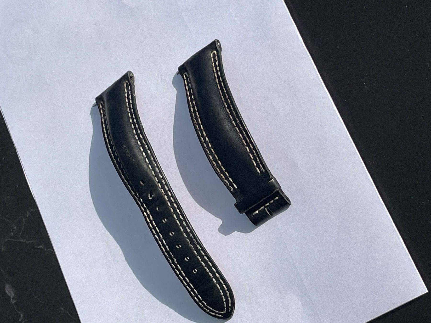 Bracciali & Braccialetti: Jaeger-LeCoultre Armband Schwarz mit Naht 21mm – Usato da Wald ZH venduto da Flight69