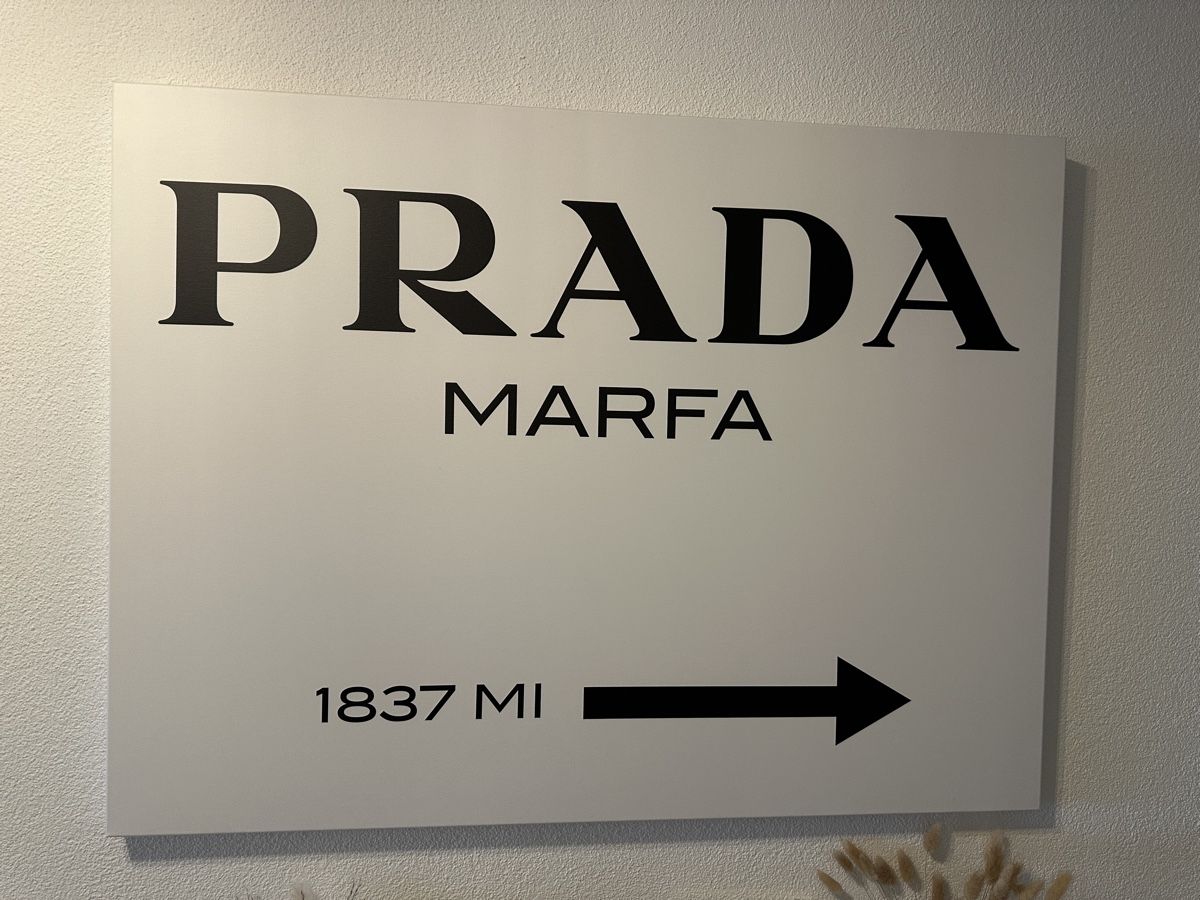 Foto & Immagini: PRADA MARFA Canvas Bild – Usato da Zürich venduto da per03 2