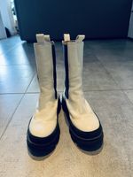 Lederstiefel, weiss, Gr. 39, aus Japan