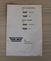 Vintage Gebrauchsanleitung Turmix Combi 140 + Turmix Boy