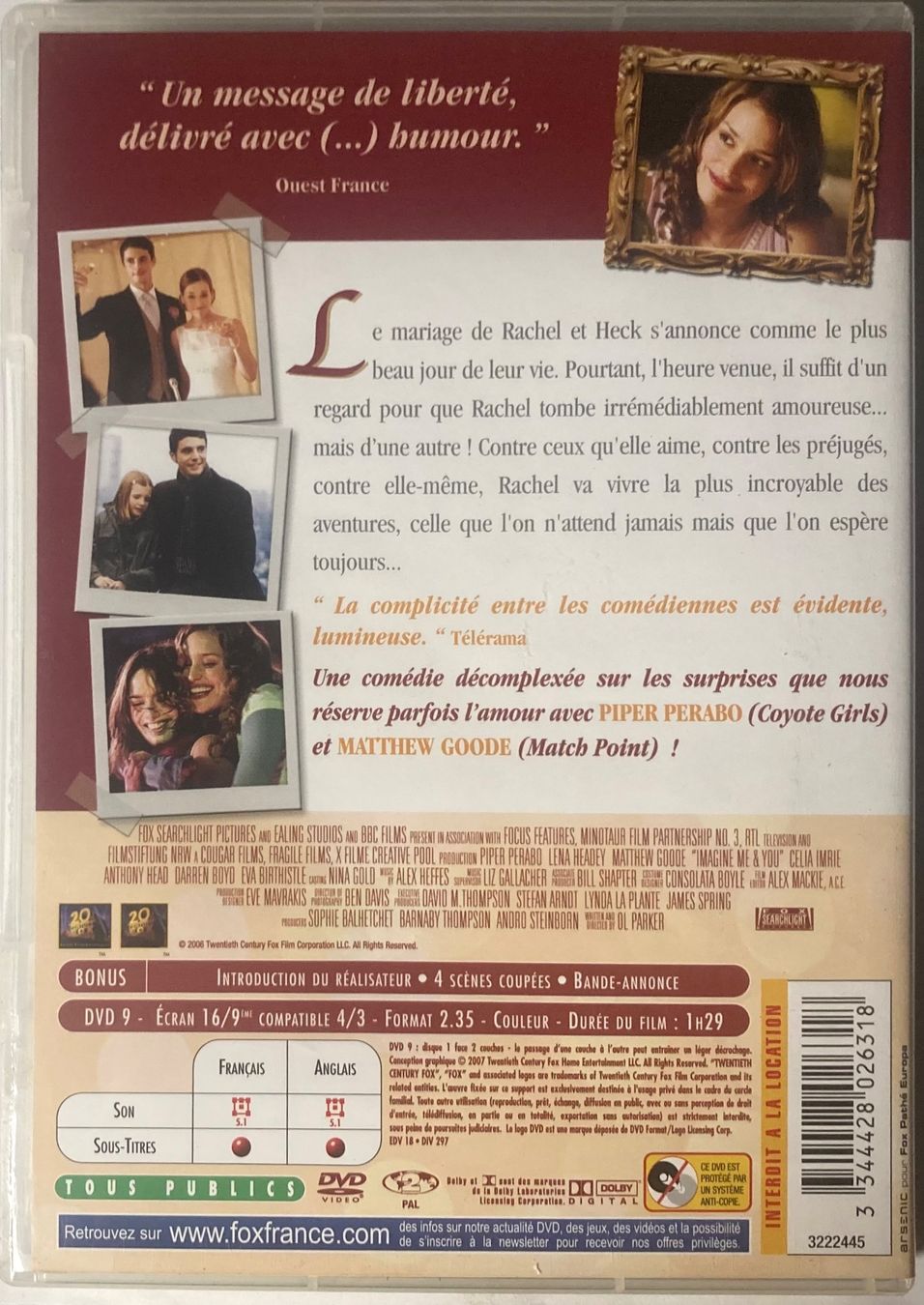 Tutti i DVDs: IMAGINE ME & YOU – Usato da Poliez-Pittet venduto da Newtown-Records 1