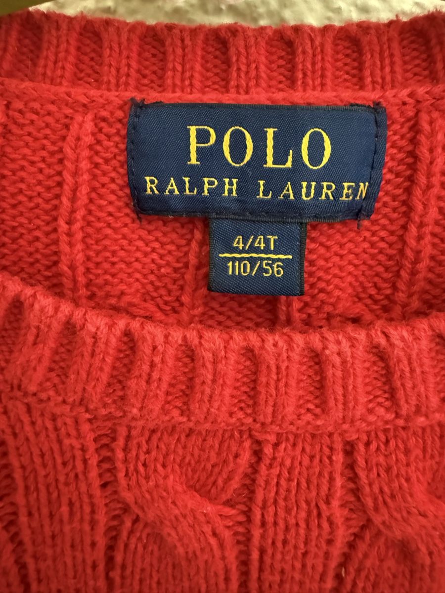 Ralph Lauren Maglioni & Felpe: Strick-Pullover Polo Ralph Lauren rot 110 – Usato da Ebikon venduto da InesUndElf 1