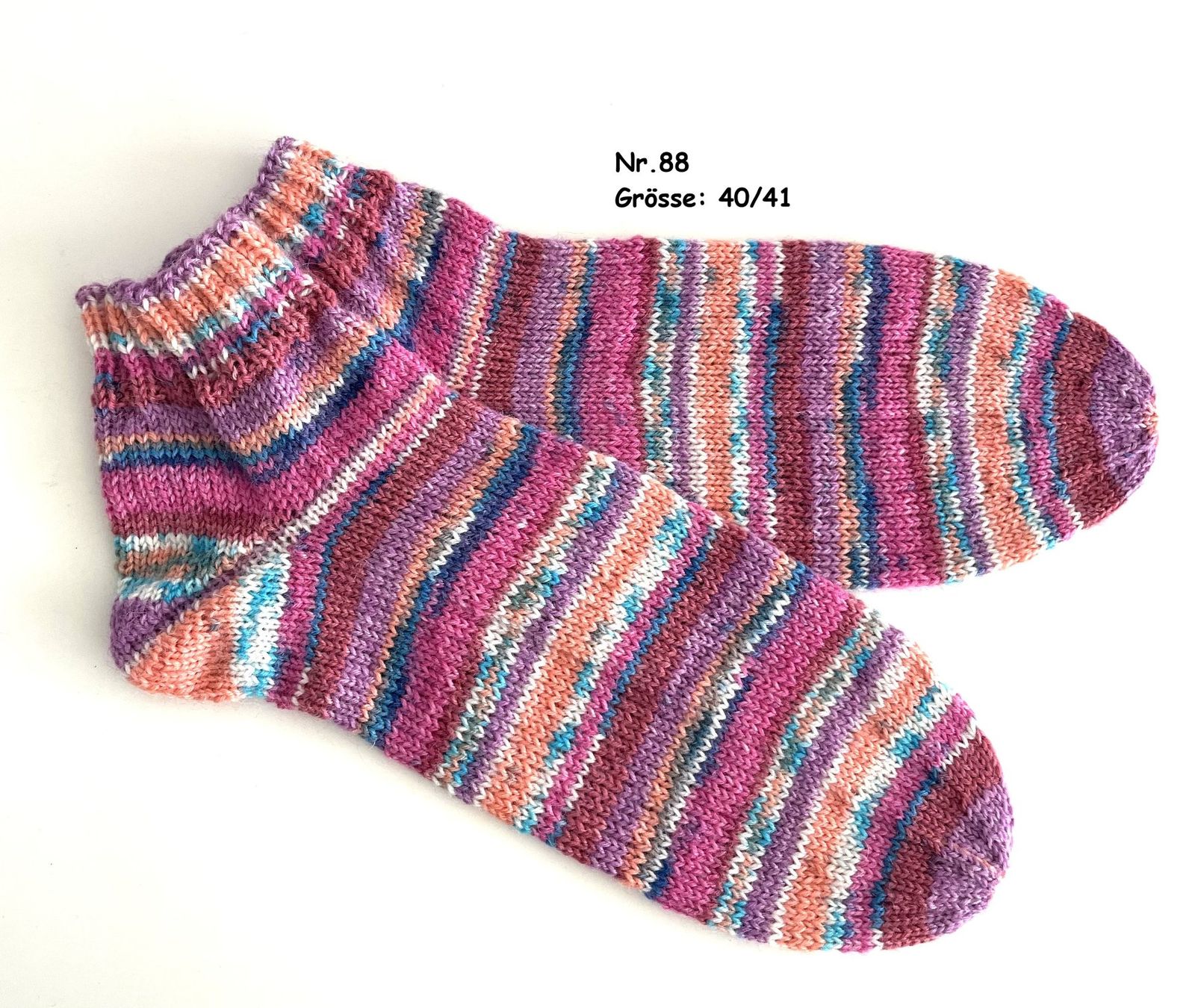 Calze: Sneaker - Socken handgestrickt  Gr.40/41  Nr.88 – Nuovo e nell'imballaggio originale da  venduto da