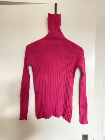 Rollkragenpullover Pink Gr S/M