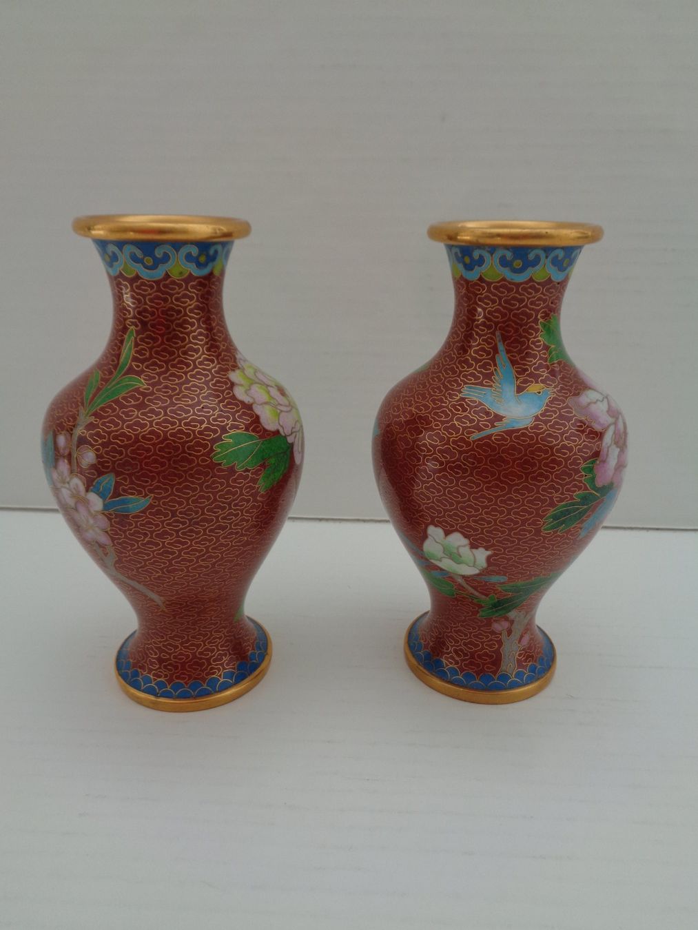 Vasi & Recipienti: 1 Paar Cloisonné Vasen China – Usato da Chur venduto da omonia 1