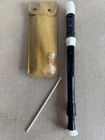 dreiteilige Ariel AB 206 Sopranblockflöte Vintage 