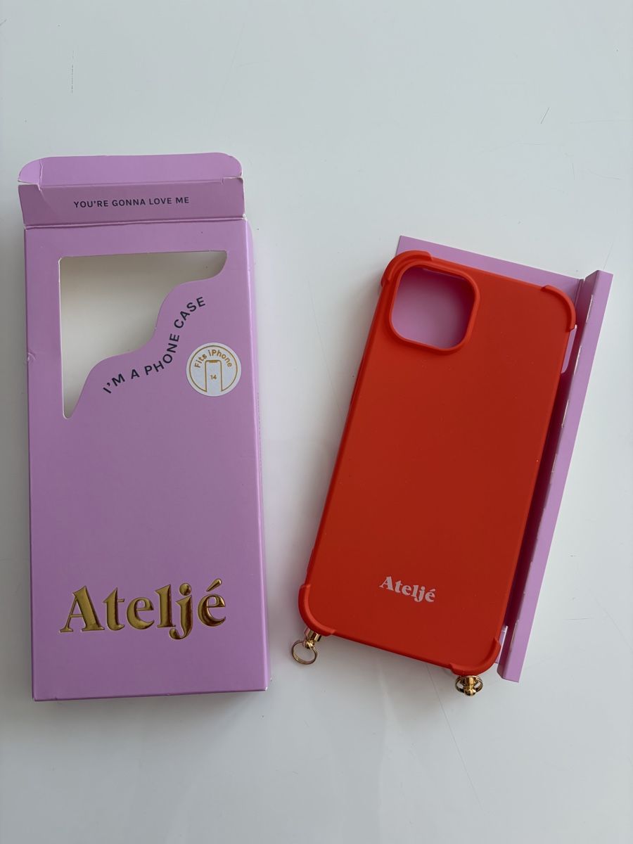 Cover & Protezioni schermo: Ateljé iPhone14  Hülle, orange, neu & ungebraucht, – Nuovo e nell'imballaggio originale da Egg b. Zürich venduto da claudia.ae 2