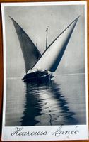 Léman - Barque sur le lac - Heureuse Année 1931