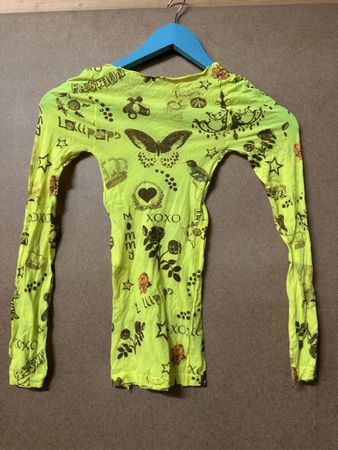 Stretch top size S/M Neon Green
