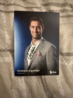 Autogrammkarte Christophe Augsburger Moderator Blue signiert