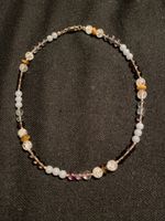 Elegante Halskette mit Edelsteinen und 925 Silber Verschluss