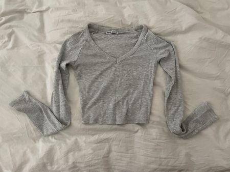 Langarm Grau von Bershka