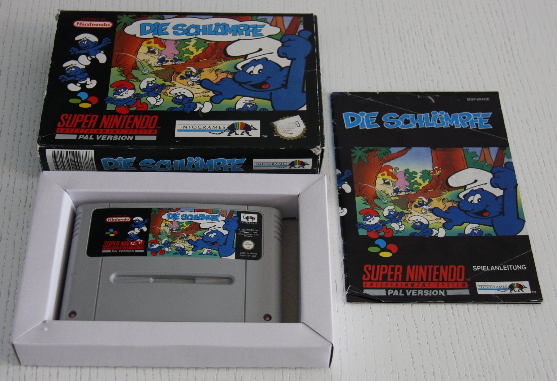 Giochi: SNES Die Schlümpfe – Usato da Fisibach venduto da Retrogames24