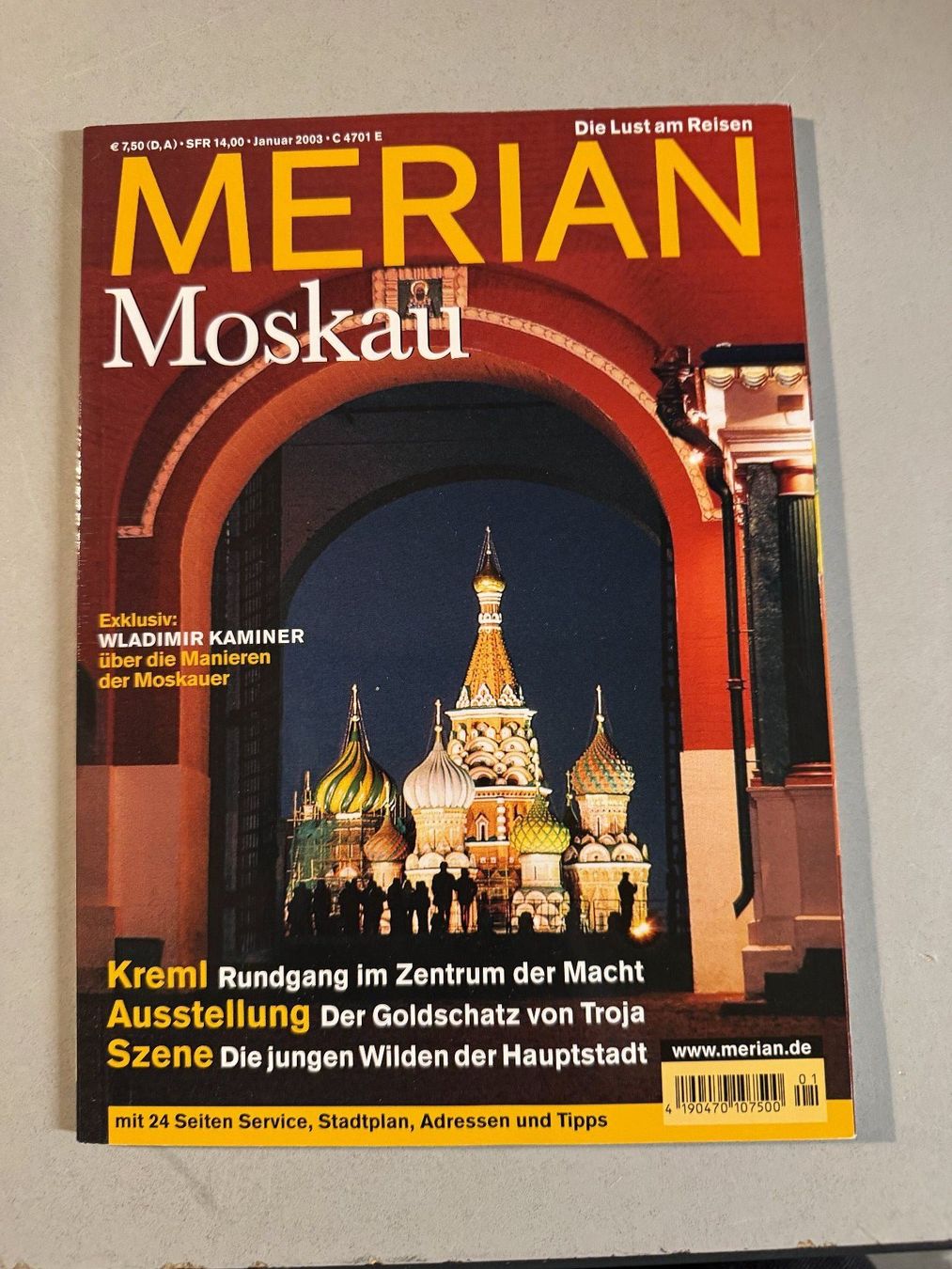 Riviste & Magazine: Merian Moskau Januar 2003 – Usato da Erstfeld venduto da Uhu1980