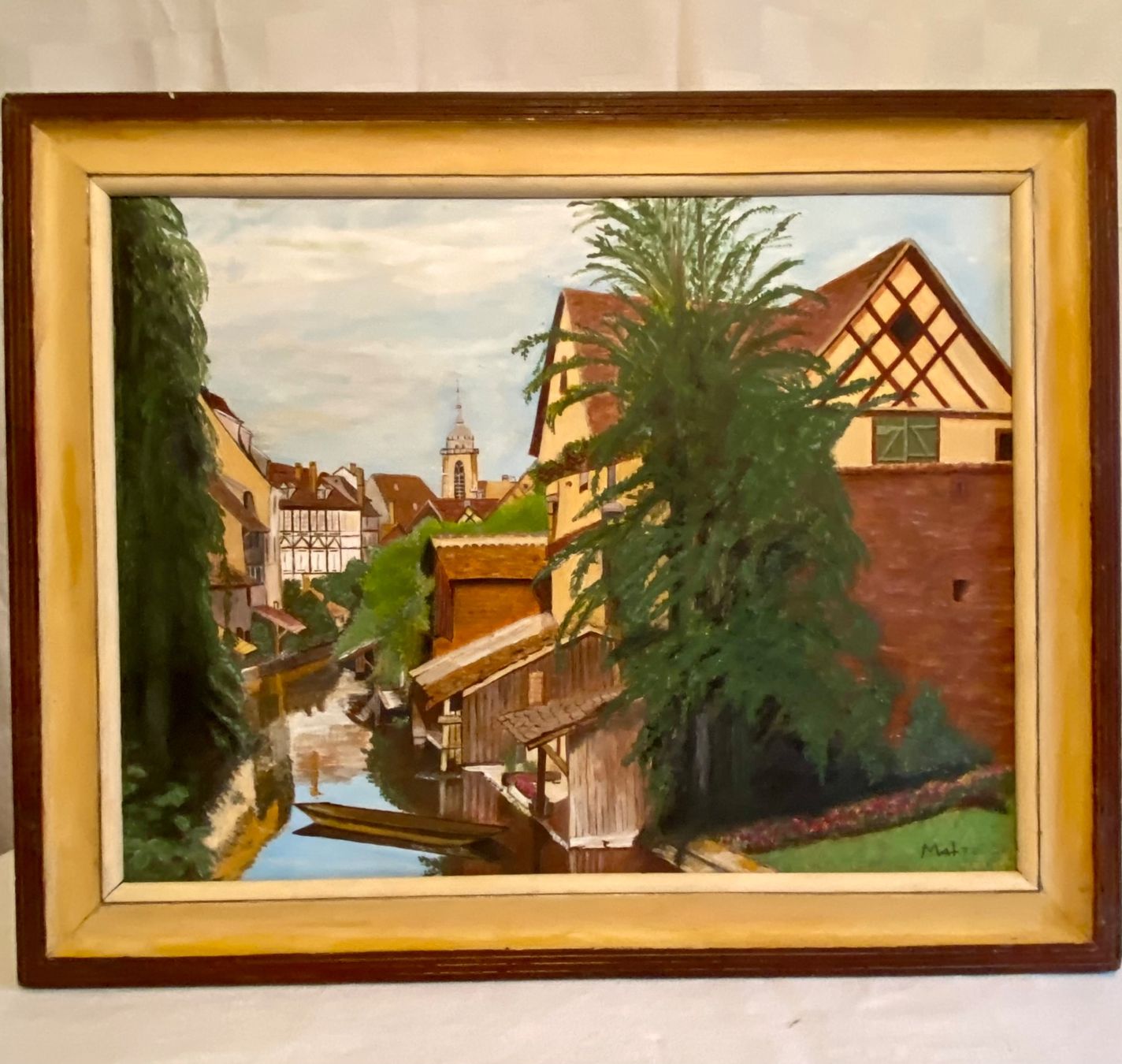 Dipinti: Ölgemälde Klein-Venedig mit Signatur – Usato da St. Gallen venduto da cibello