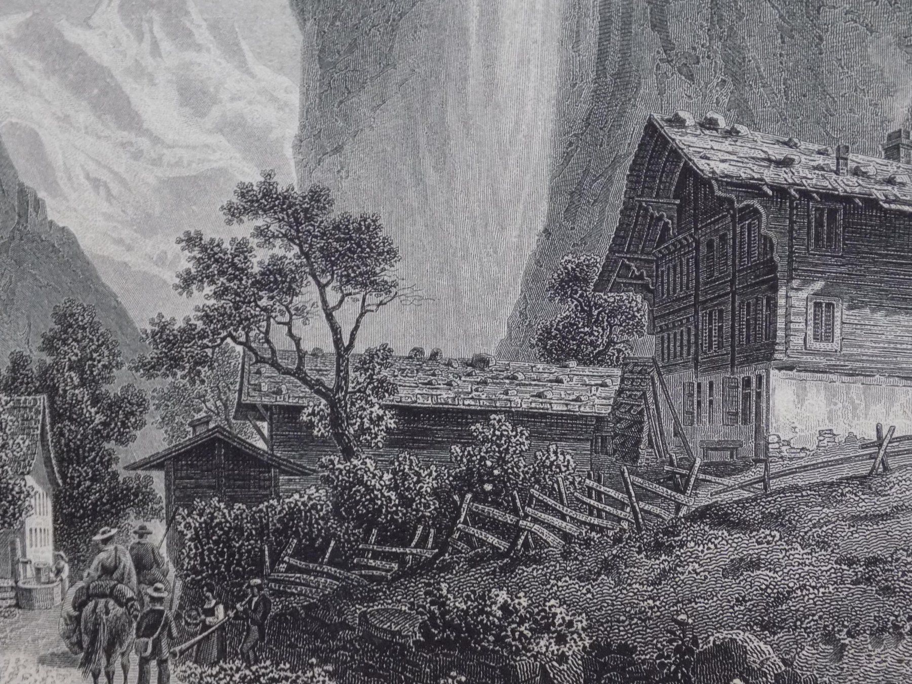 Gravures: Lauterbrunnen Staubbach – D'occasion à Risch par Rischli15 9