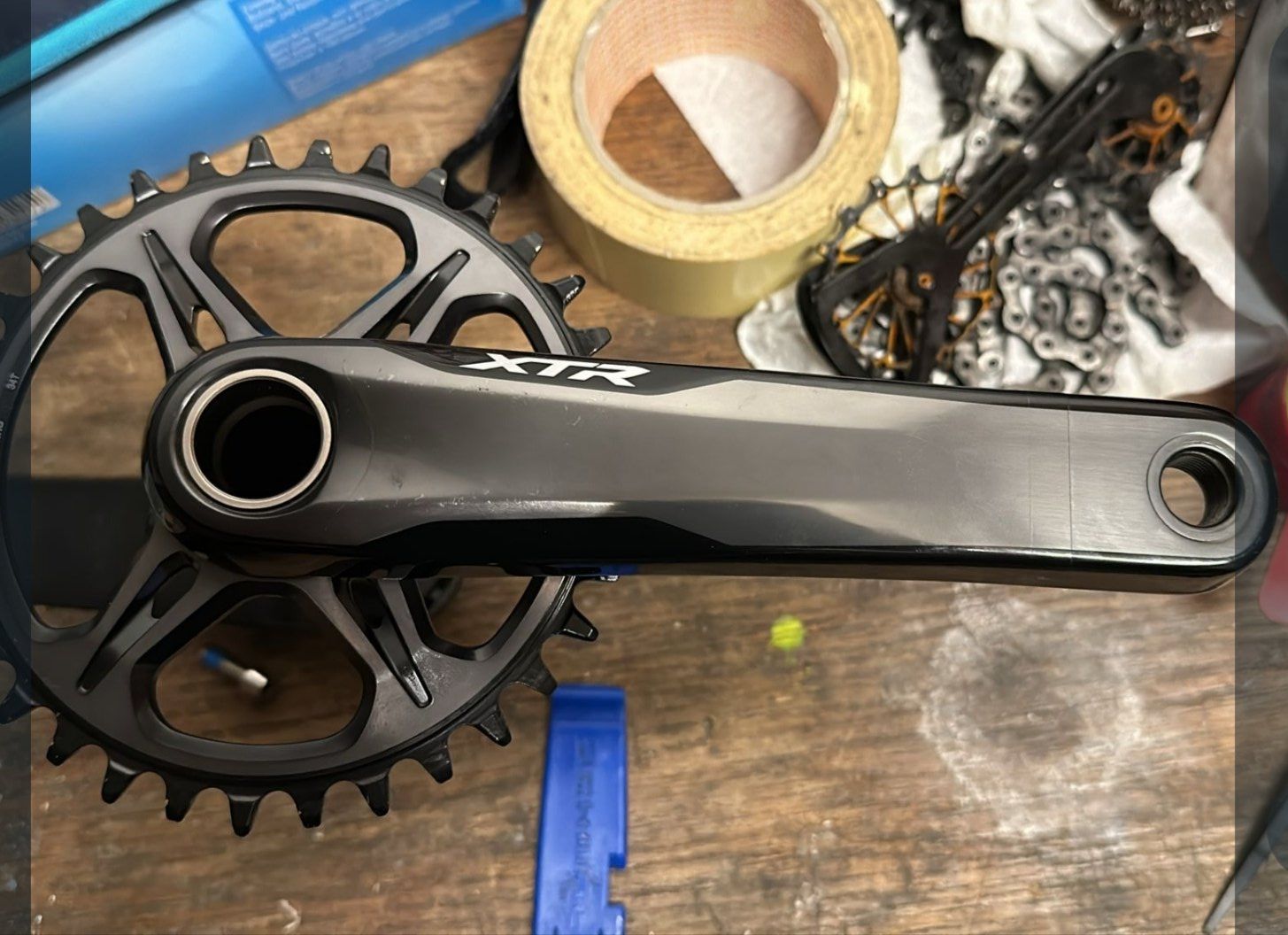 Shimano Pezzi di ricambio: Shimano XTR kurbel – Usato da Bosco Luganese venduto da pagnamen