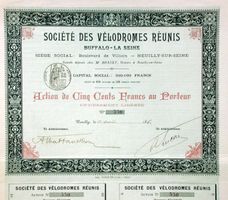 Société des Vélodrômes Réunis Buffalo-La Seine - 1896