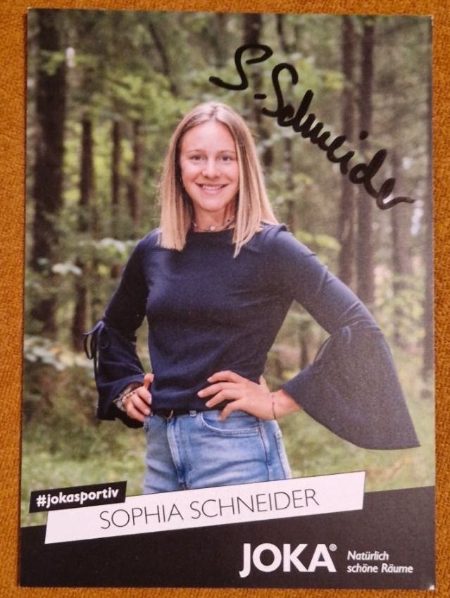 Autografi: Sophia Schneider - Handsiegniert – Usato da Menziken venduto da Autogramme