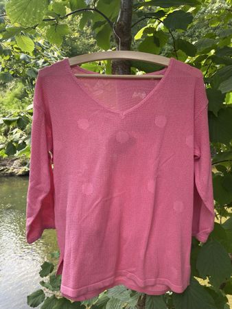 Himbeerfarbener Pullover Größe 40 3/4 Ärmel