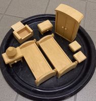 *PUPPENHAUS - MÖBEL - SCHLAFZIMMER* NATURE/NEU/40CM - DM
