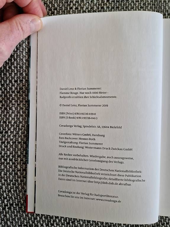 Libri: Flamme Rouge von Daniel Lenz – Usato da Rheinfelden venduto da ilja78 3
