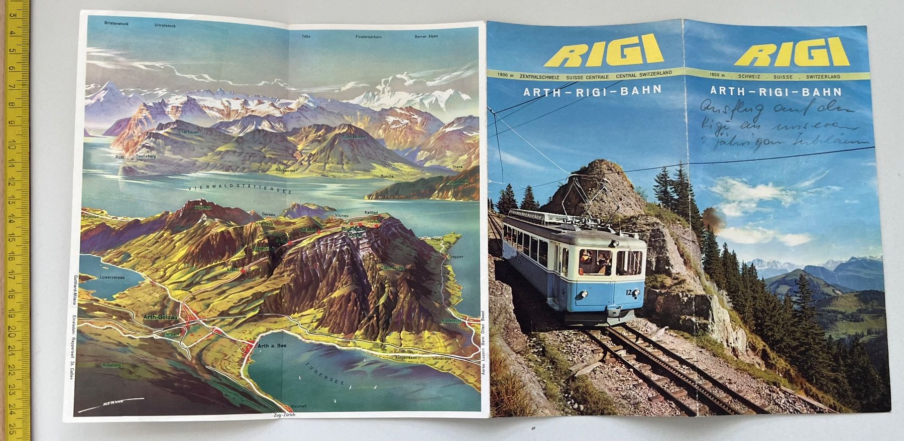 Documenti: Arth-RIGI-Bahn/ Prospekt 1970er Jahre – Usato da Ostermundigen venduto da DaxKarten-75 1
