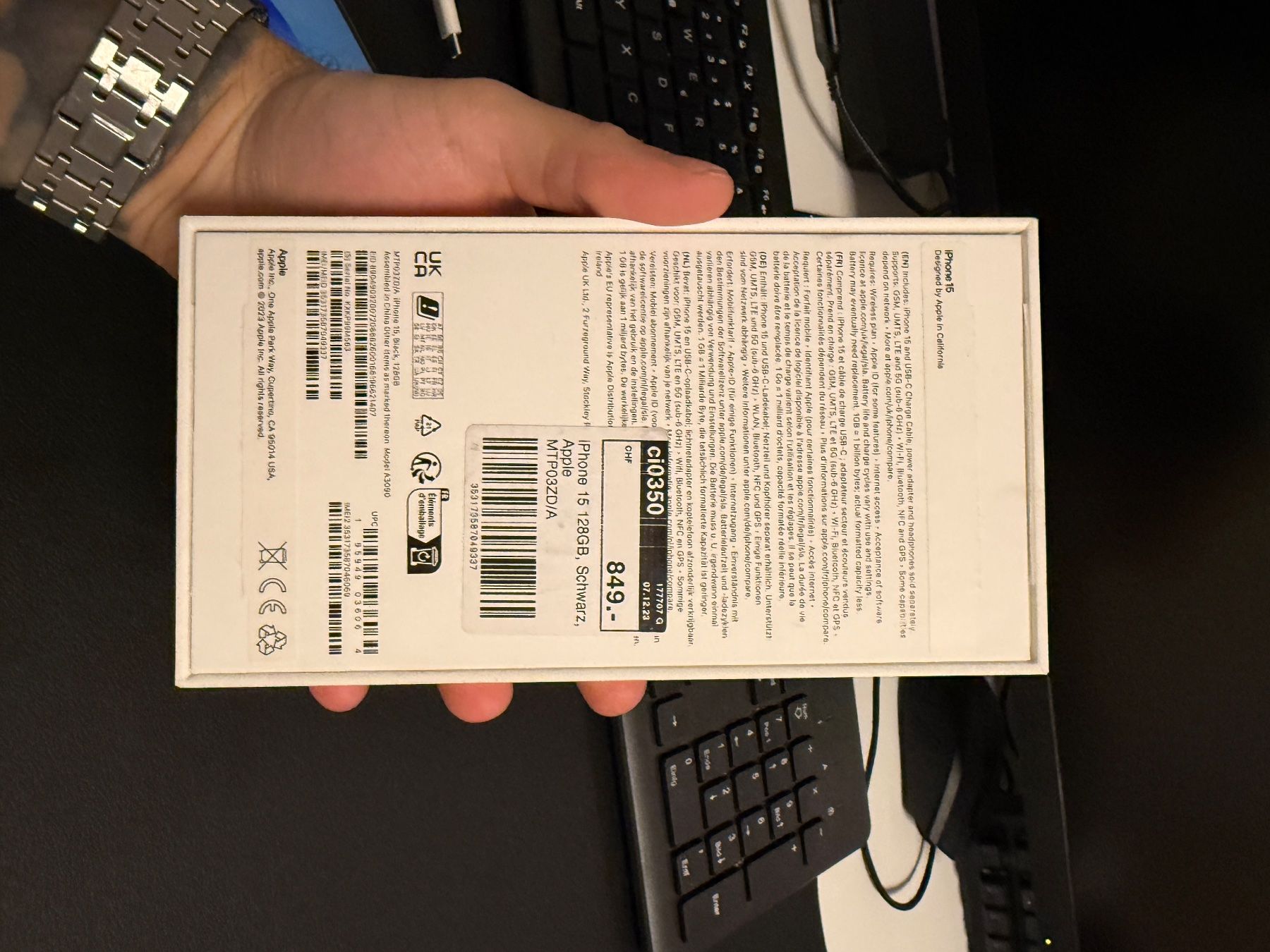Apple Handys / Smartphones: iPhone 15 128 GB schwarz  – Gebraucht aus Emmenbrücke von Berendi 2