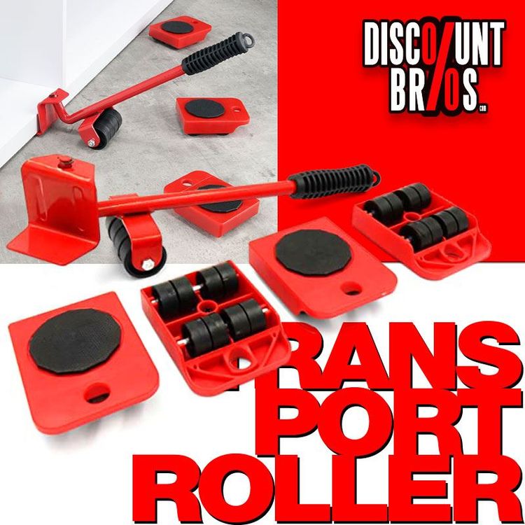 Möbelroller Set 32 Rollen - Transportroller Bis 300 Kg Mit Hebeleiste