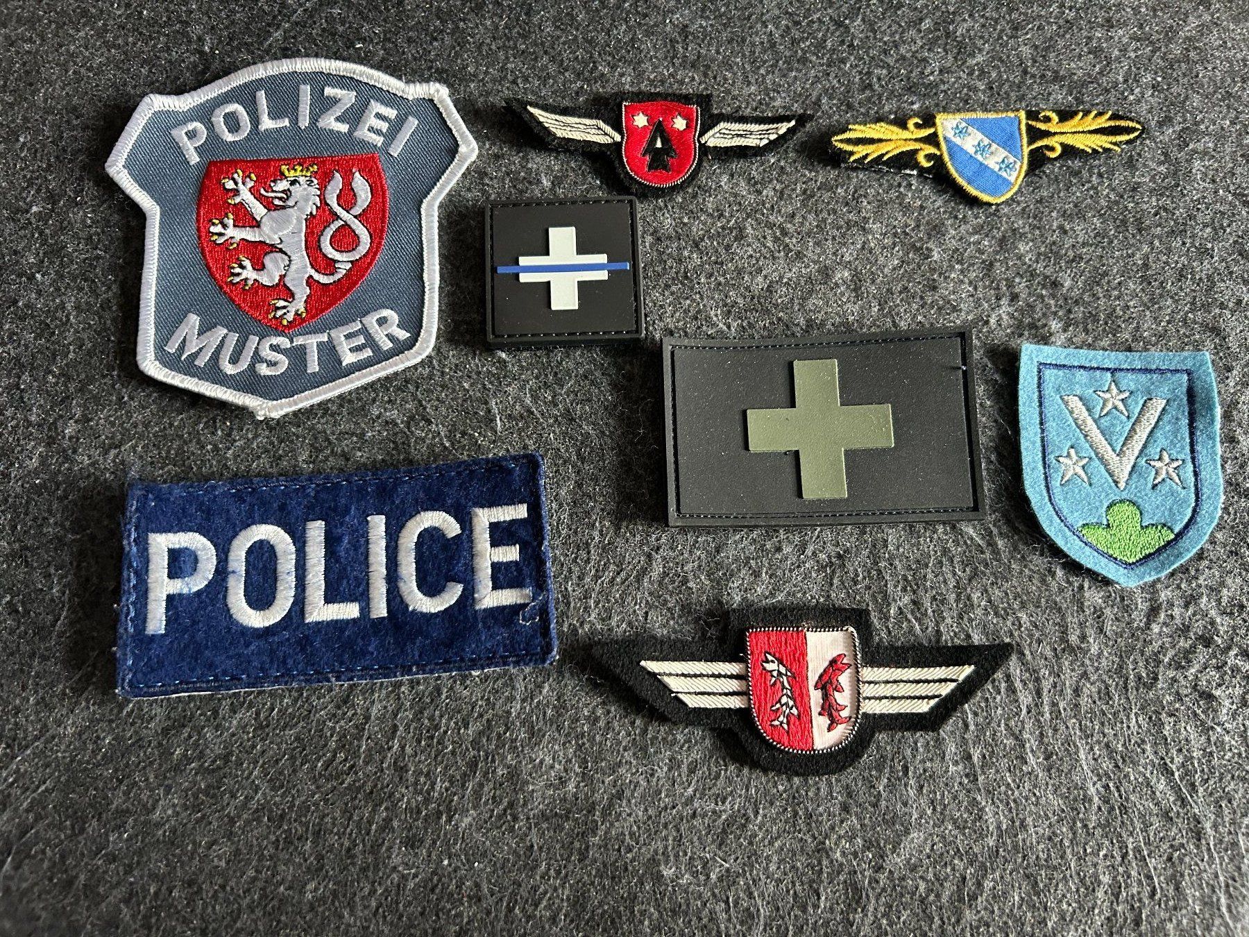 Placchette & Badge: Konvolut diverse Patches Polizei – Usato da Berikon venduto da DGC-1995