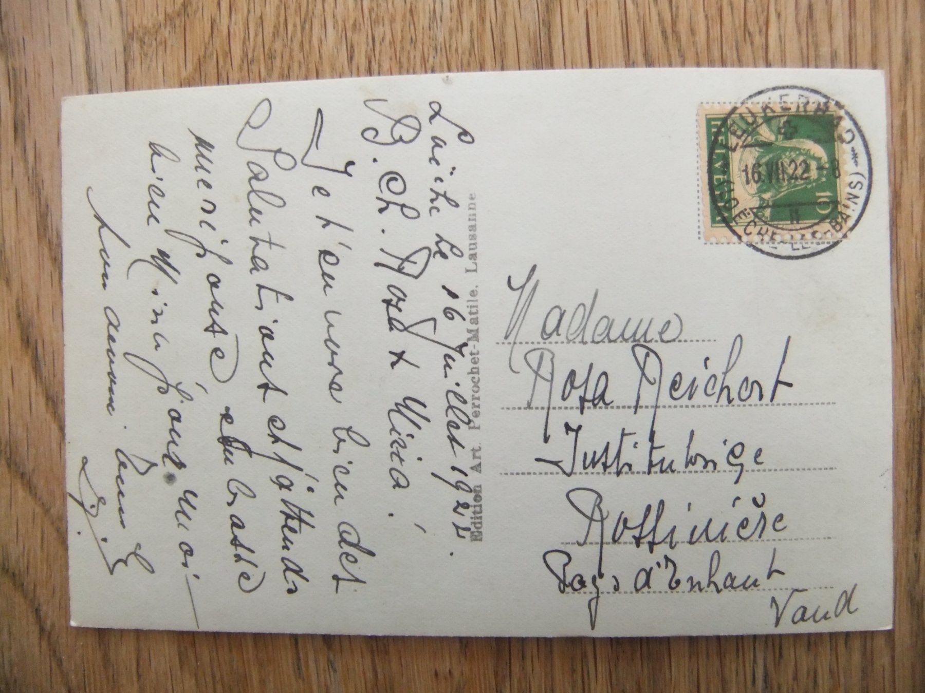 Cartoline postali: Leukerbad 16.07.1922 – Usato da St. Niklaus VS venduto da wunschlos54 1
