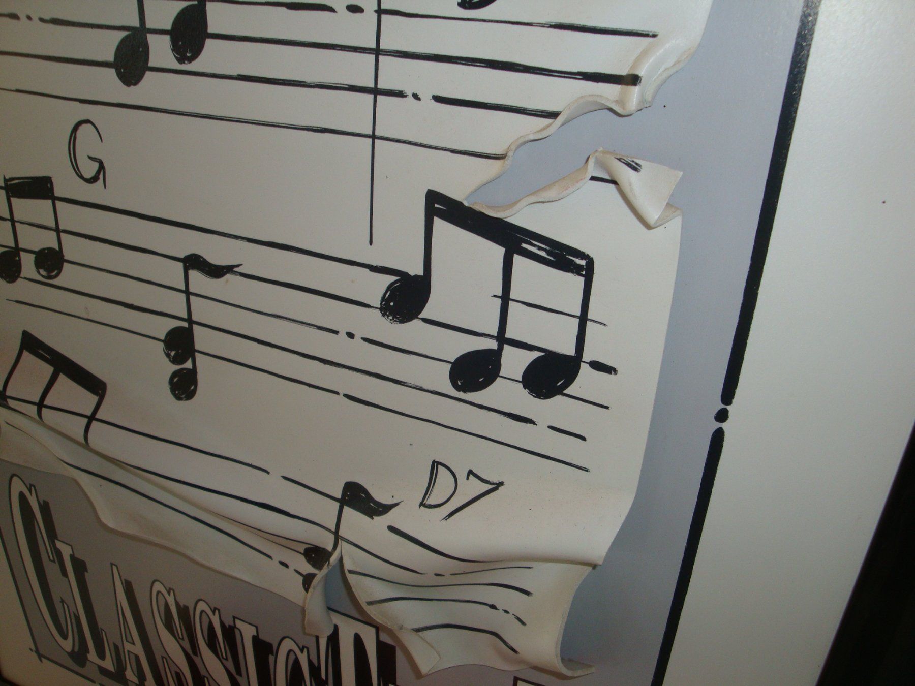 Foto & Immagini: Dekoratives Musik Noten Bild "Classic Time" mit Rahmen – Usato da Enggistein venduto da mach1 5