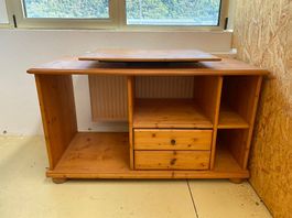 Meuble TV avec plateau tournant