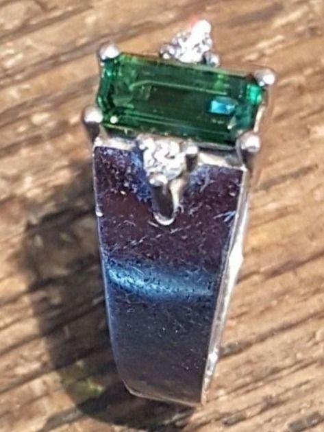 Anelli: Traumhafter Brillantring mit 1 Turmalin – Nuovo (secondo la descrizione) da Unterägeri venduto da Altgoldschmuck 8