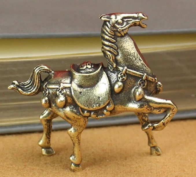 Statuette: Pferd aus Messing – Nuovo e nell'imballaggio originale da Basel venduto da Kunterbunt12 1