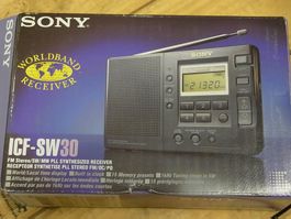 AusVerkauf Weltempfänger Radio Sony SW30 SW in OVP #q1