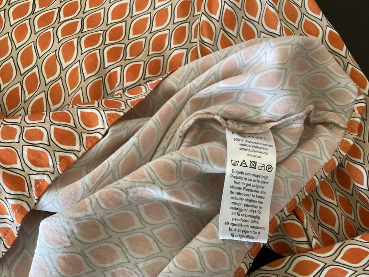 Chemisiers: Bluse Blueberry orange gemustert Groesse 38 – Neuf (Voir description) à Cham par Lanza08 3
