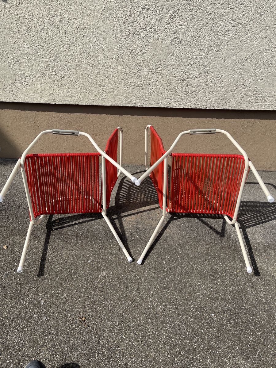 Sedie: Spaghetti Stühle Rot/Weiss  2 Stück – Usato da dietikon venduto da fernando011 5