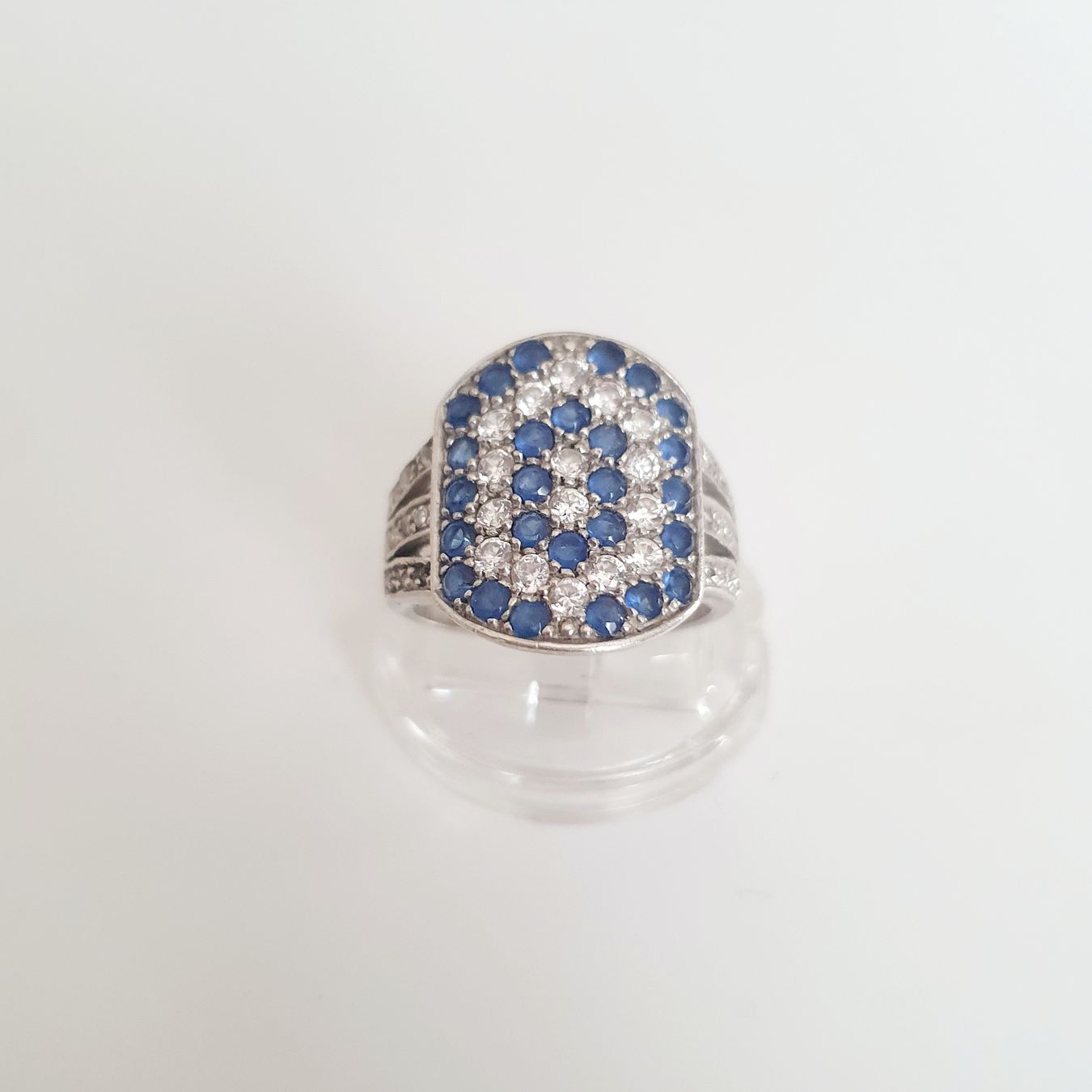Anelli: Silber Ring 925 mit Schmucksteinen Gr 17,6 mm – Usato da Kreuzlingen venduto da Wunderkiste123 3