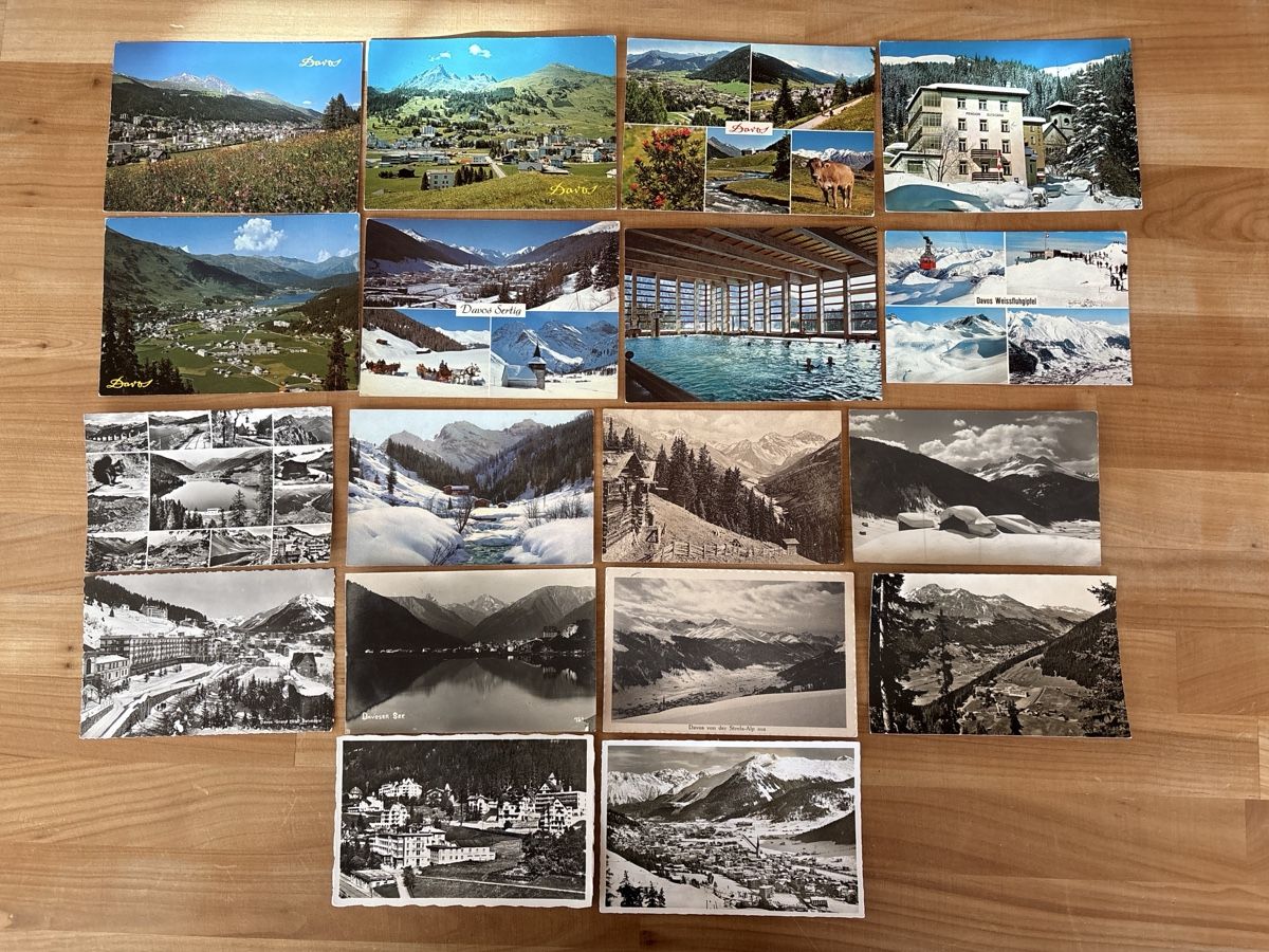 Cartoline postali: über 70 AK von Davos – Usato da Rümlang venduto da Brieftaube2 4