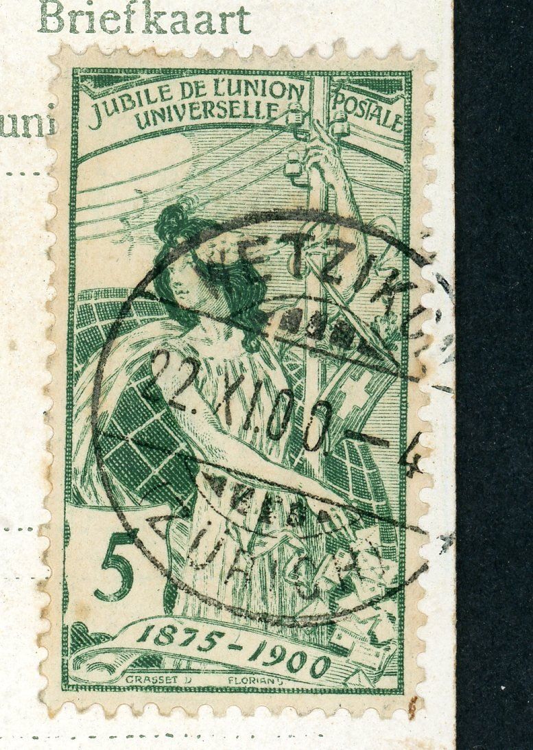 Cartoline postali: Blumenglitzerkarte – Usato da Opfikon venduto da Pritt04 1