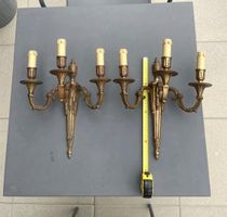 Coppia di applique in bronzo stile neoclassico